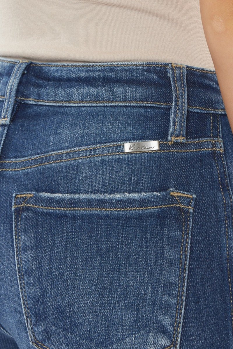 Kancan Raw Hem High Waist Cropped Jeans - Bottoms Sale